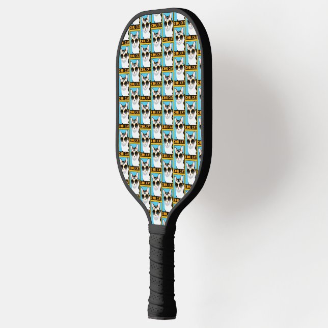 Fun Cool Cat Pickleball Paddle (Left)