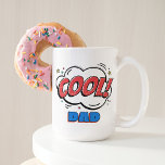 Fun Cool Dad Vintage Comic Book Pop Art Cartoon Two-Tone Coffee Mug<br><div class="desc">Fun coffee mug for the coolest dad! With red,  blue,  and black coloured retro style speech cloud balloon with a large 'Cool!' wordart quote text. Whimsical hipster design for those who love the trendy retro style as much as modern newer things.</div>
