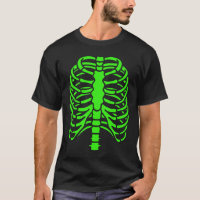 Fun Cool Green Skeleton Rib Cage Halloween