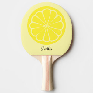 Fun Cool Lemon Yellow Ping Pong Paddle