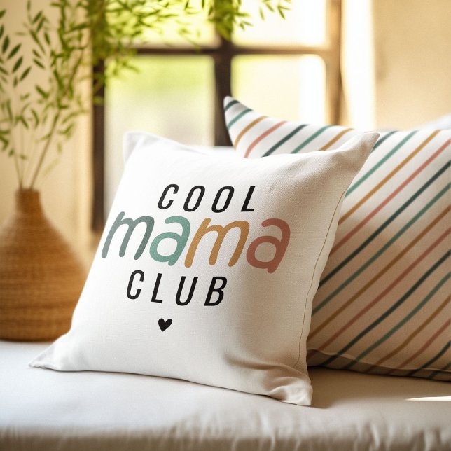 Fun Cool Mama Club, Mum Gift Cushion (Creator Uploaded)