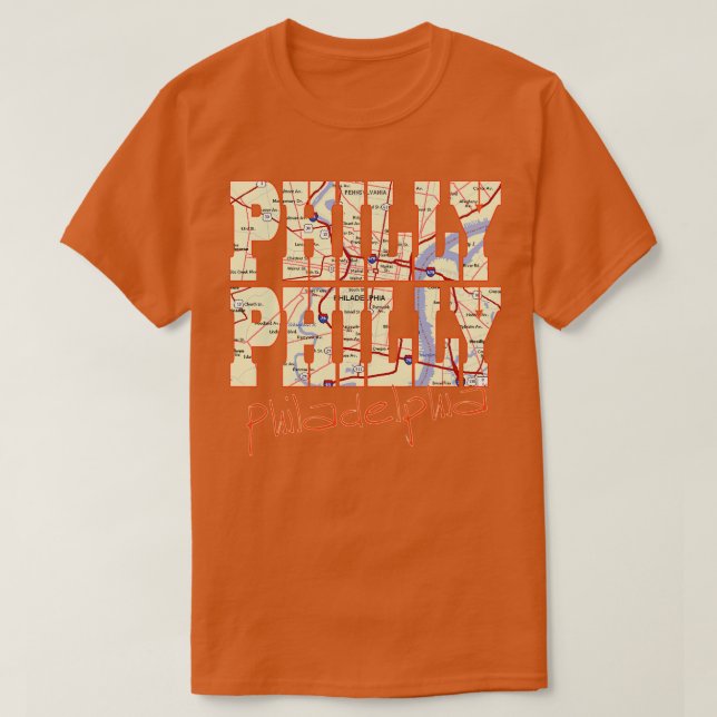 Fun Cool Philly Philly Philadelphia Pennsylvania P T-Shirt (Design Front)