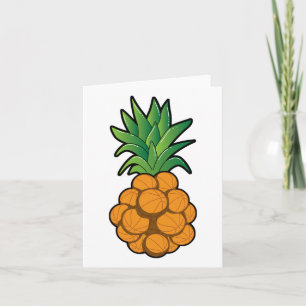 Fun Cool Sketll Pineapple Design - Graphic Art - C Card