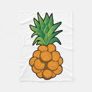 Fun Cool Sketll Pineapple Design - Graphic Art - C Fleece Blanket