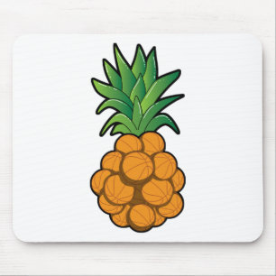 Fun Cool Sketll Pineapple Design - Graphic Art - C Mouse Pad