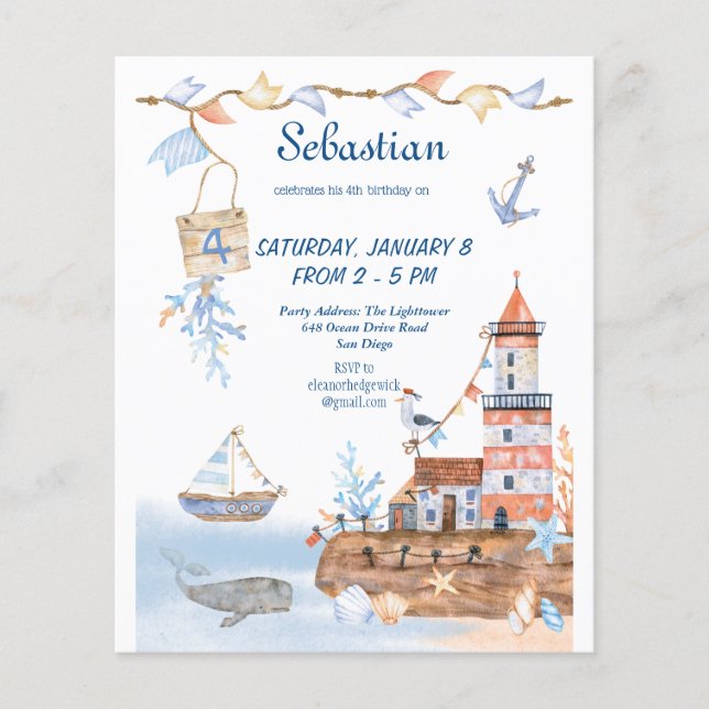 Fun Cool Sun Beach Party Sand Castle Kids birthday (Front)