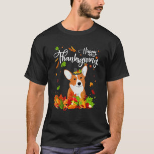 Fun Corgi Thanksgiving Autumn Dog 1 T-Shirt