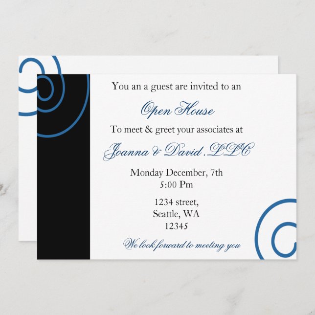 Fun Corporate party Invitation (Front/Back)