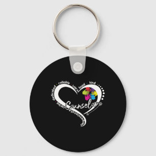 Fun Counsellor Graphic Tops Back To School First D Key Ring
