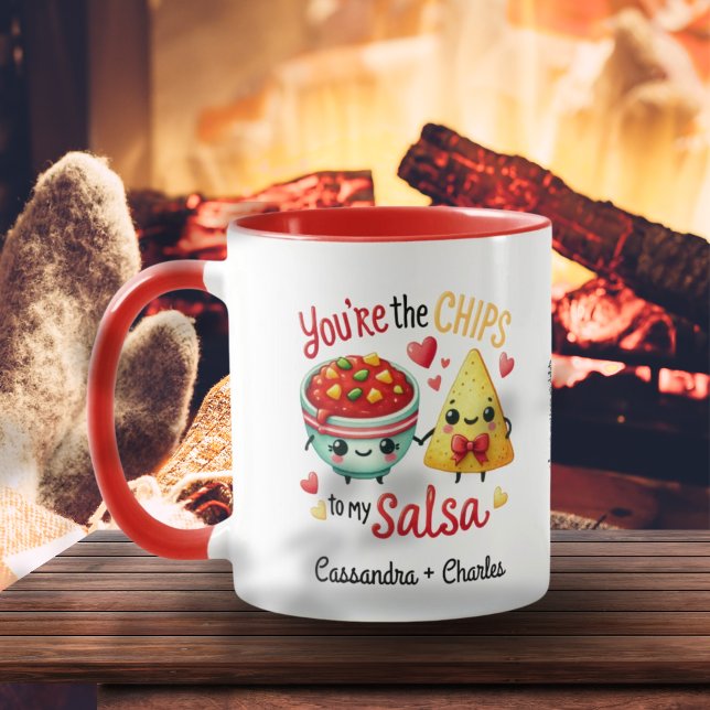 Fun Couple Customised "Chips to My Salsa" Mug (Fun Couple Customized "Chips to My Salsa" Mug)