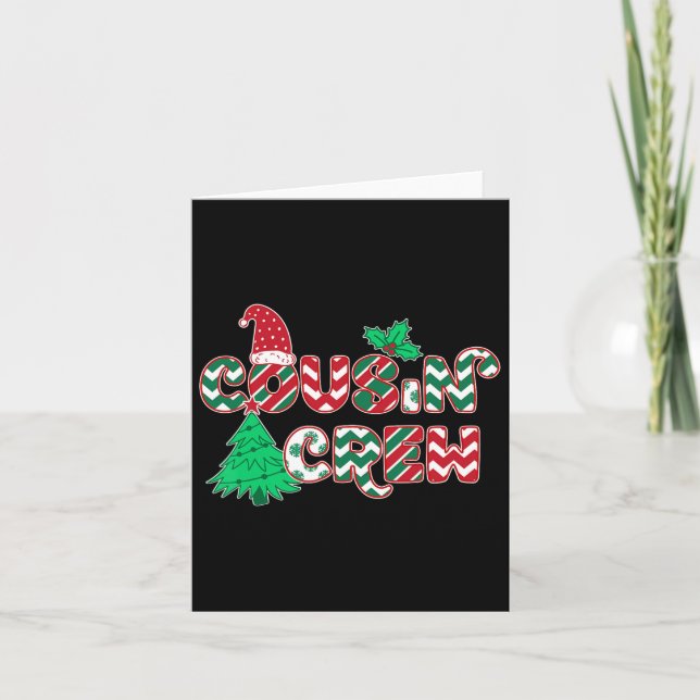 Fun Cousin Crew Christmas  Card (Front)