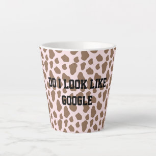 Fun Cow print Sarcastic quote for teachers Latte Mug