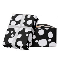 Fun Cow Print Western Spots Pattern Black White