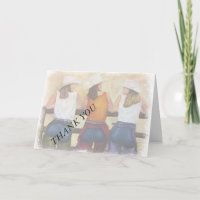 FUN COWGIRLS THANK YOU CARD