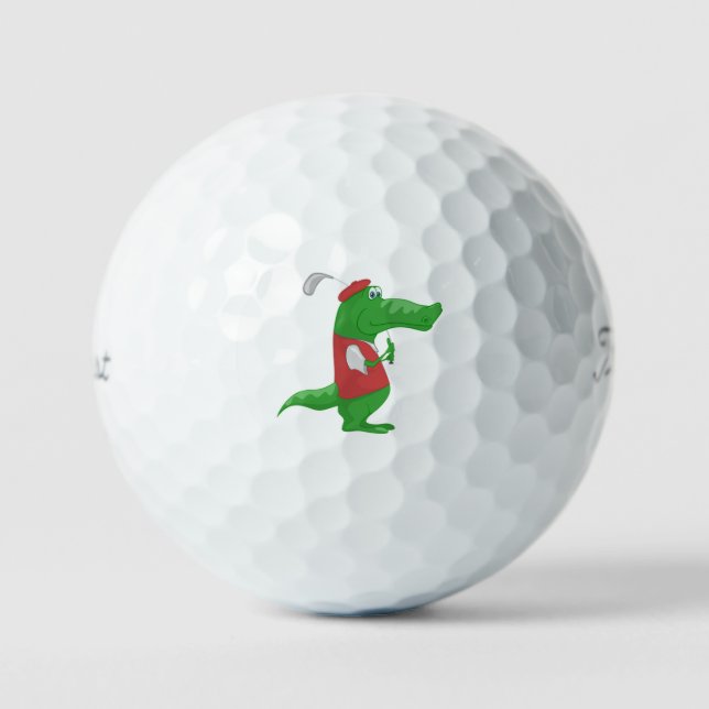 Fun Crocodile Golf Balls (Front)