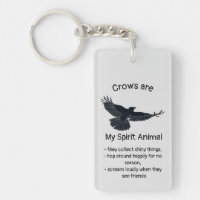 Fun Crows Bird Spirit Animal Humour Quote Totem