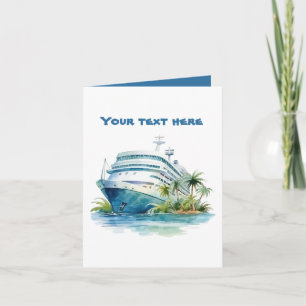 Fun cruise ship add text card