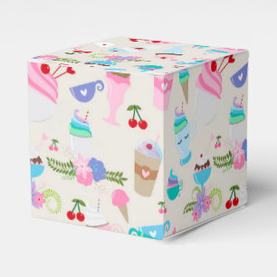 Fun Cupcake Sweets Birthday Party Pattern Favour Box