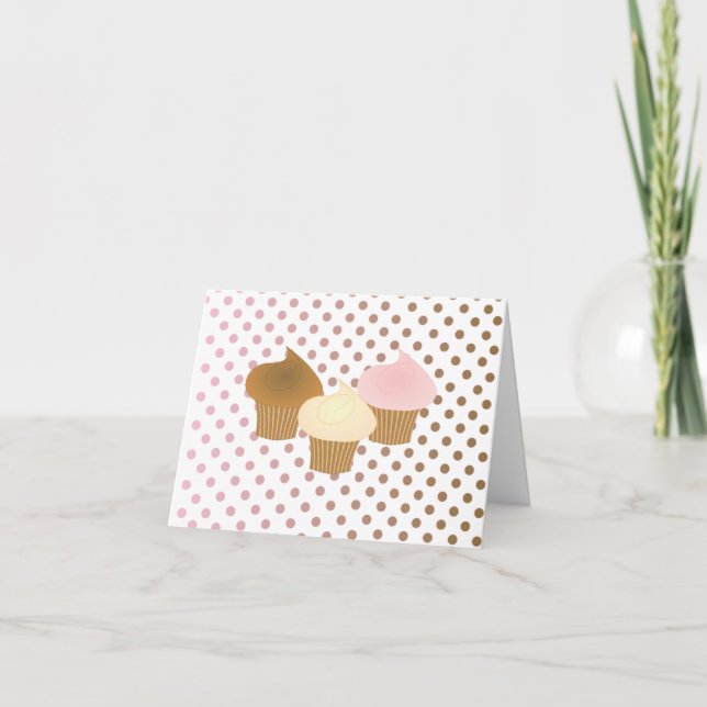 Fun Cupcake Trio Card (Front)