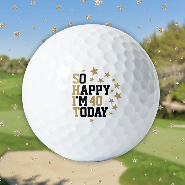 Fun Custom Any Age Birthday Golf Balls (Fun Custom Any Age Birthday Golf Balls)