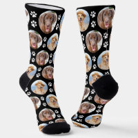 Fun Custom Dog 2 Pet Photo Cute Paw Prints