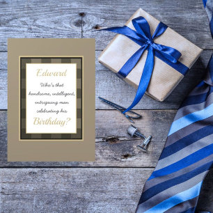 Fun, Custom Man's Birthday card