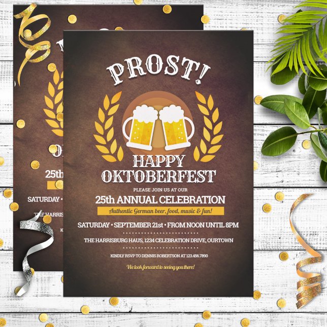Fun Custom Oktoberfest Party Invitation (Creator Uploaded)