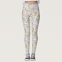 Fun Cute Botanical Colourful Floral Pattern