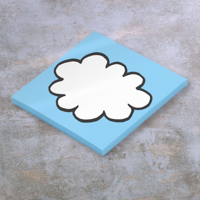 Fun Cute Cloud Illustration Post-it Notes (Fun Cute Cloud Illustration Post-it Notes)