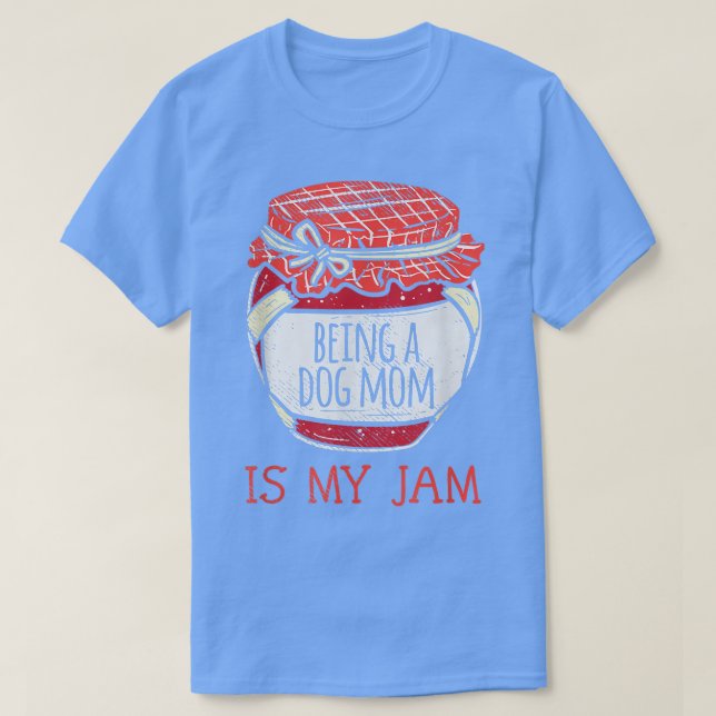 Fun Cute Dog Mum  T-Shirt (Design Front)