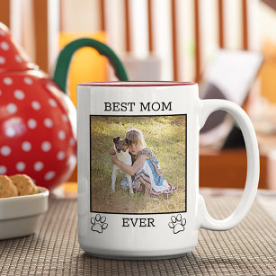 Fun Cute Photograph Greatest Mother or Father Two-Tone Coffee Mug