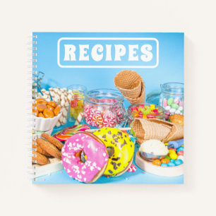 Fun Cute Retro Desserts Notebook