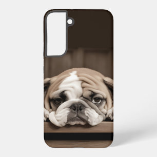 Fun Cute Sad Depressed Dog Pet Animal Samsung Galaxy Case