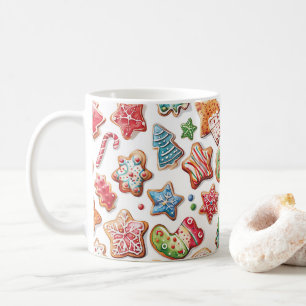 Fun Cute Watercolor Christmas Cookies Mug