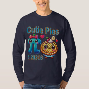 Fun “Cutie Pies” Cute Pi Symbol & Pie Pun T-Shirt