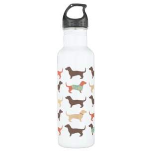 Fun Dachshund Dog Pattern 710 Ml Water Bottle