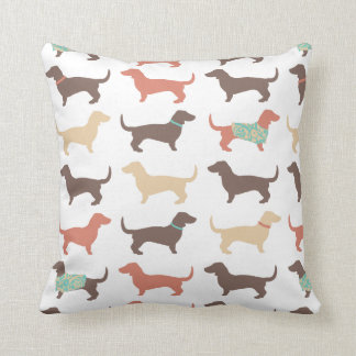 Fun Dachshund Dog Pattern Cushion