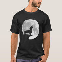 Fun Dachshund Howling Full Moon Halloween
