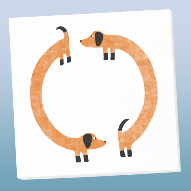 Fun Dachshund Post-it Notes (Fun Dachshund Sausage or Wiener Dog PostIt notes for animal lovers)