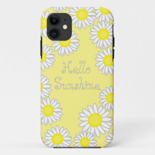 Fun Daisy Yellow White Grey Case-Mate iPhone Case