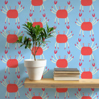 Fun Dancing Crab Coastal Pattern