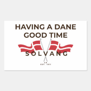 Fun Danish Mug Rectangular Sticker
