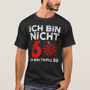 Fun Dart  For 60th Birthday Darts Dartboard T-Shirt