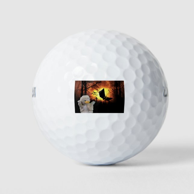 Fun design for Halloween Golf Balls (Front)