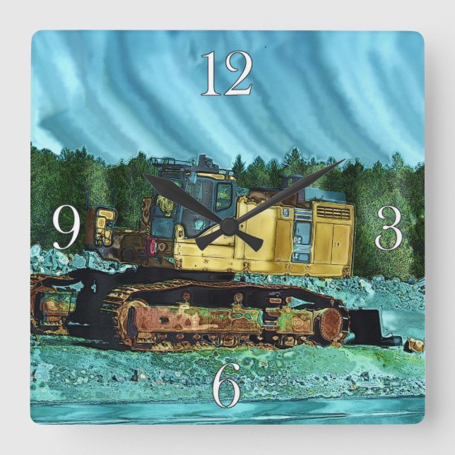 Fun Design for the Kid in All of Us! Square Wall Clock (Front)