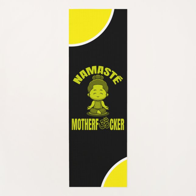 Fun Design of Yoga and Zen Meditation. Mat (Front)