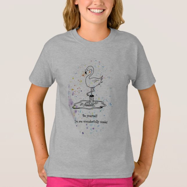 fun design, words celebrating your unique child T-Shirt (Front)
