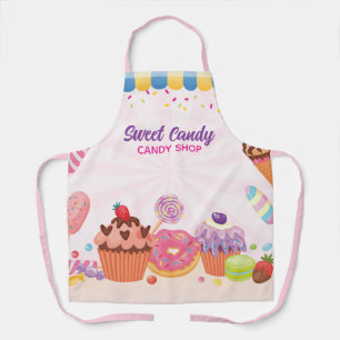 Fun Desserts and Candies Kitchen Apron