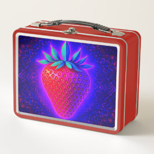 FUN DESSERTS (STRAWBERRY) METAL LUNCH BOX