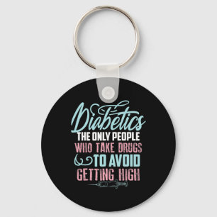 Fun Diabetes Awareness Gift  Cute Diabetic Boy Gir Key Ring
